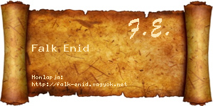 Falk Enid névjegykártya